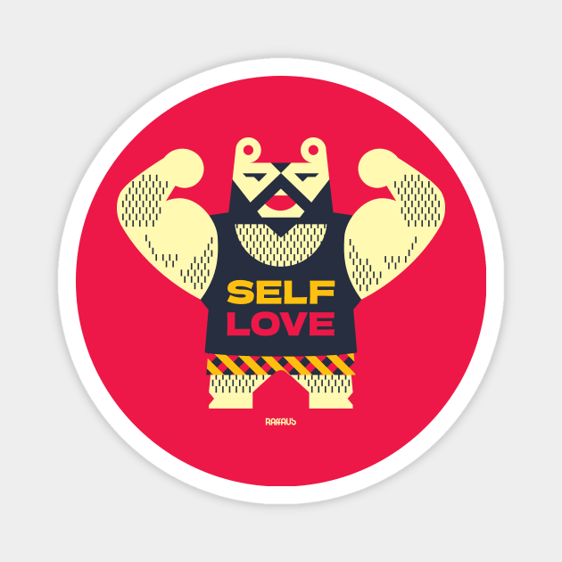 Self Love Bear Magnet by raffaus